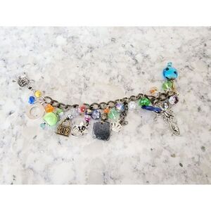Vintage Charm Bracelet *Bracelet BROKEN* Charms Can Be‎ Used On Other Bracelets